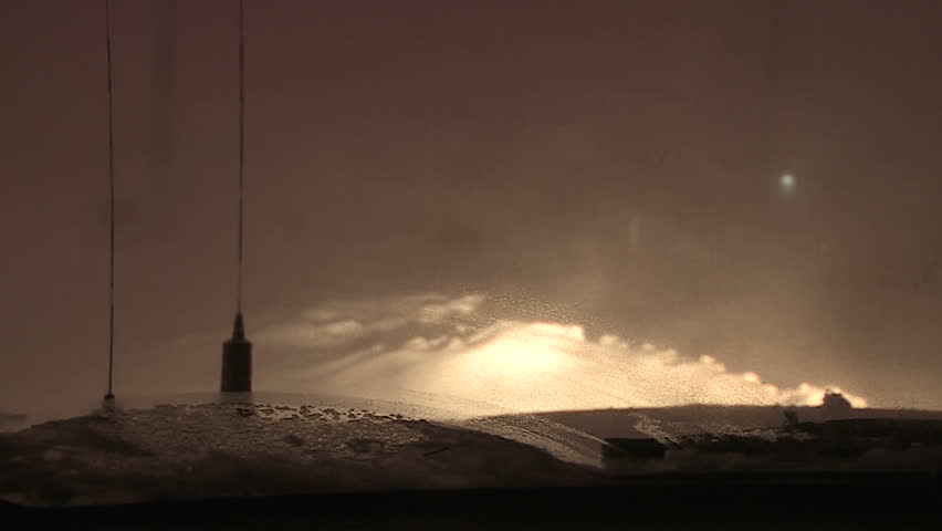 Ontario, Canada February 2014 Blizzard snow wind and cold weather in major winter storm