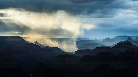 Grand Canyon Rainfall Timelapse