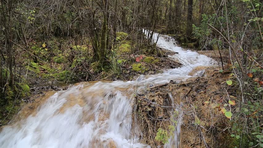 waterfall at Jiuzhaigou, China Unesco National park, October 2014