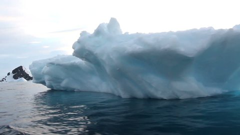 Sail between Icebergs in Antarctica
Sailing shot pass Large Icebergs in Antarctica
