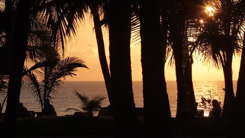 Beach Scene at Sunset, Nuevo Vallarta, Nayarit, Puerto Vallarta, Mexico, North America