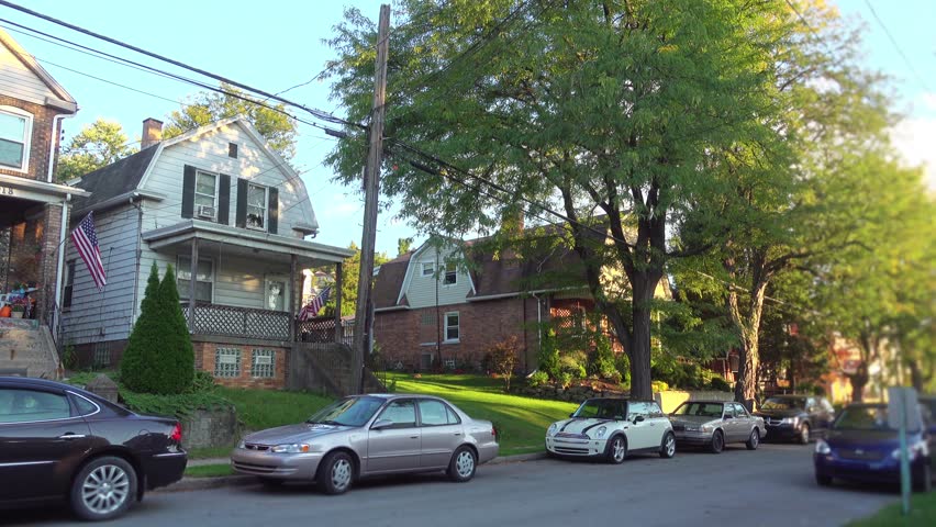 Walking in a small Western Pennsylvania town. Can be used as an abandoned, shelter-in-place, quarantine, social distancing concept.