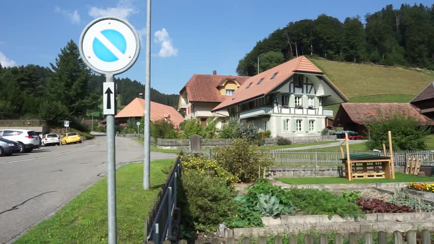 Traditional house in swiss viilage, Switzerland
