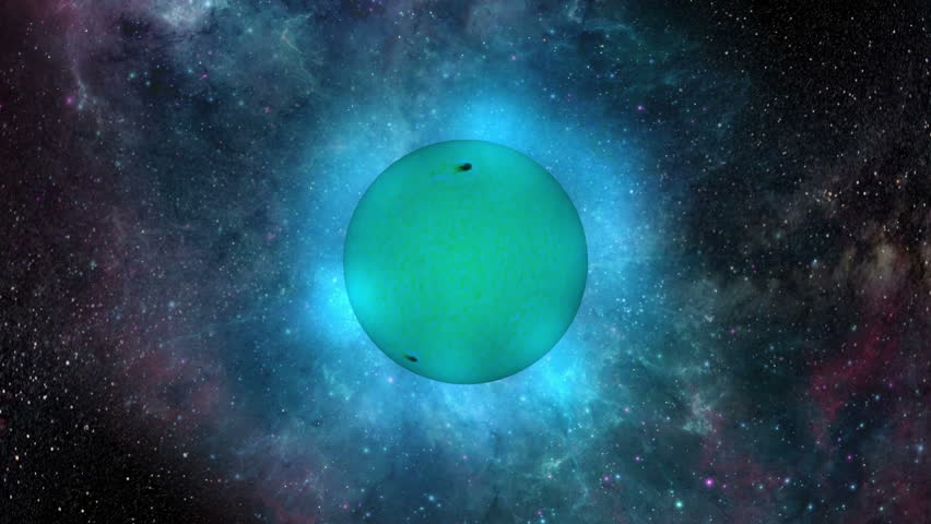 blue-giant-star-rotates-slowly-against-stock-footage-video-100