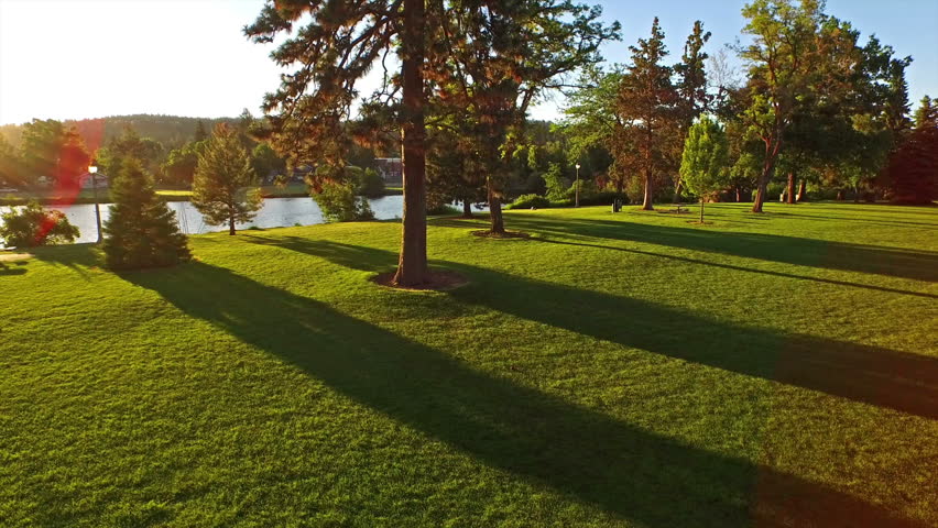 Aerial video of Bend, Oregon.