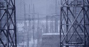 4K Industrial Energy Hub Blackout in Snowfall - Powered by Shutterstock - Get 15% off with code: PIKWIZARD15