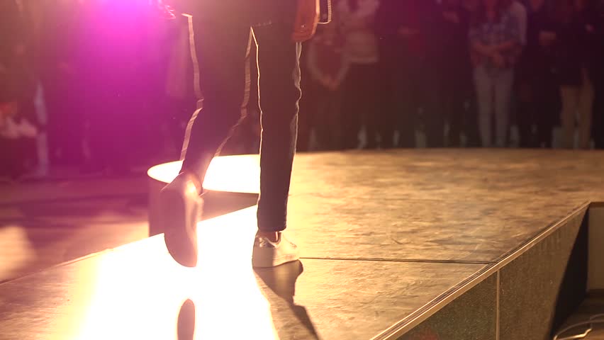 KHERSON, UKRAINE - FEB 28, 2015: Free open catwalk model show in a public place | Shutterstock HD Video #11879495