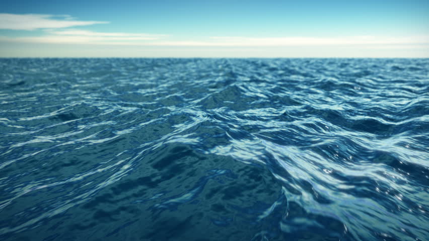 animation sea ocean waves Stock Footage Video (100% Royalty-free