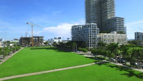 Aerial video of Midtown Miami