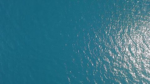 aerial view of water surface by drone