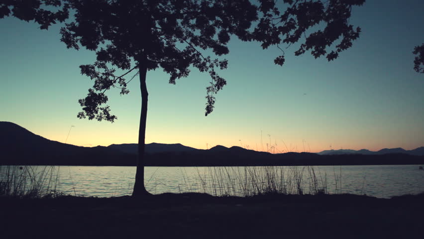 Banyoles lake landscape