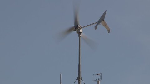 Weather station instruments mounted at university
 campus