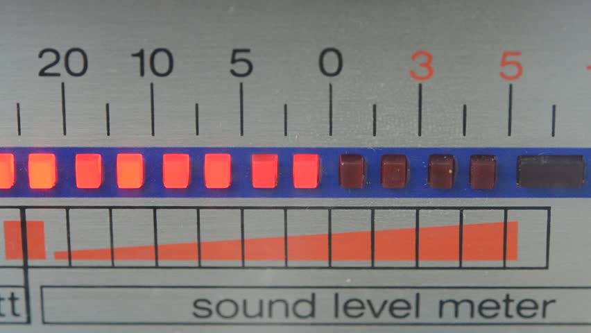 Sound level meter, vintage equalizer Royalty-Free Stock Footage #1193986