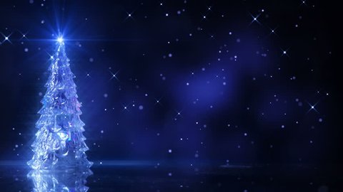 Animated Glowing Merry Christmas Text Drops Stock Footage Video (100%
