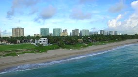 Aerial video of Golden Beach FL