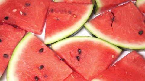 The rotating watermelon slices