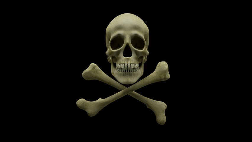 футаж черепа