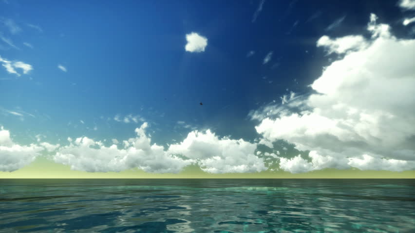 Time Lapse Clouds over Tropical Ocean