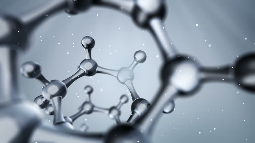 animation slow moving molecules network glass Stock Footage Video (100% ...