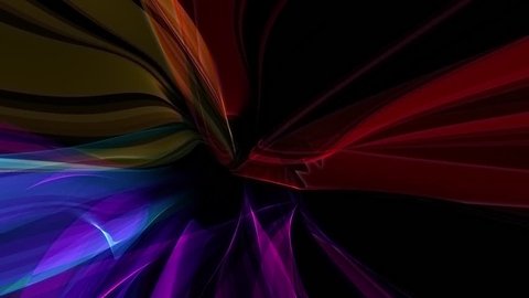 Ultra Modern Colorful Ribbon Tunnel Loop Background