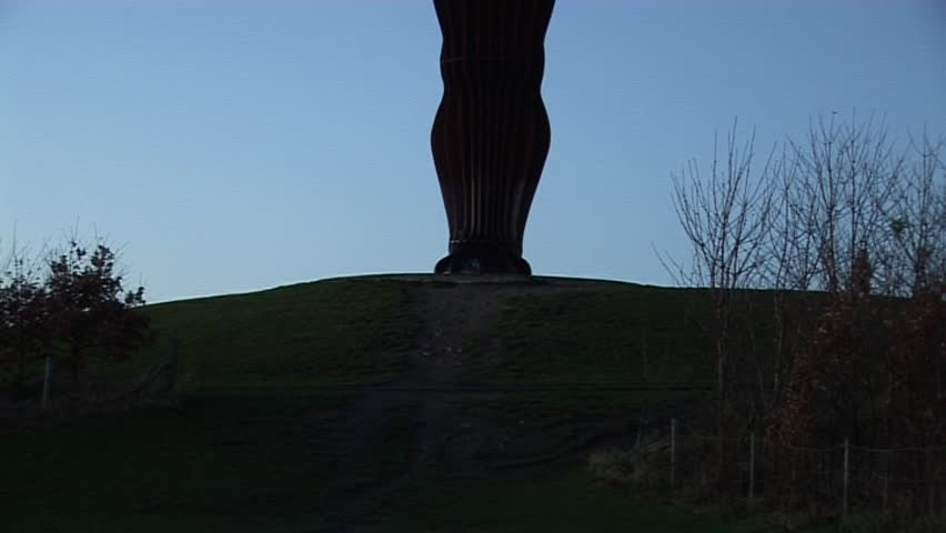 Angel of the North Sculpture at sunset (can be brightened to give more detail)
