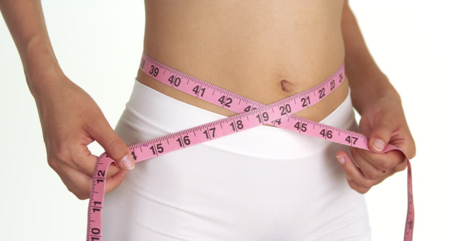 Closeup of Slim Woman Measuring Stock Footage Video (100% Royalty-free)  12000410 | Shutterstock