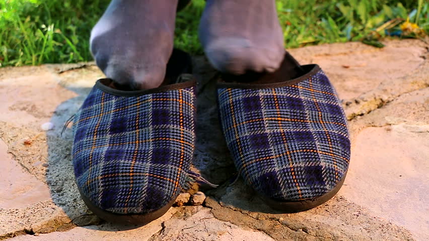 old man slippers