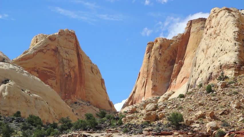 The desert of Capitol Reef National Park in Southern Utah
