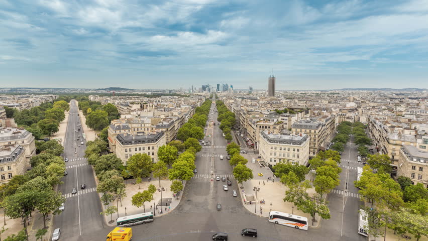 Aerial Shot Of Paris Streets Stock Footage Video 100 Royalty Free Shutterstock