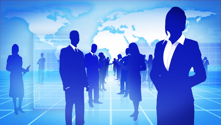 Business people, global communication. | Shutterstock HD Video #1203652