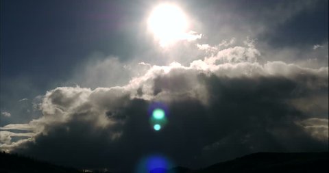 4K Time Lapse Footage Furious Cloudscape in Mountains