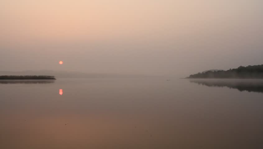 Morning at a lake