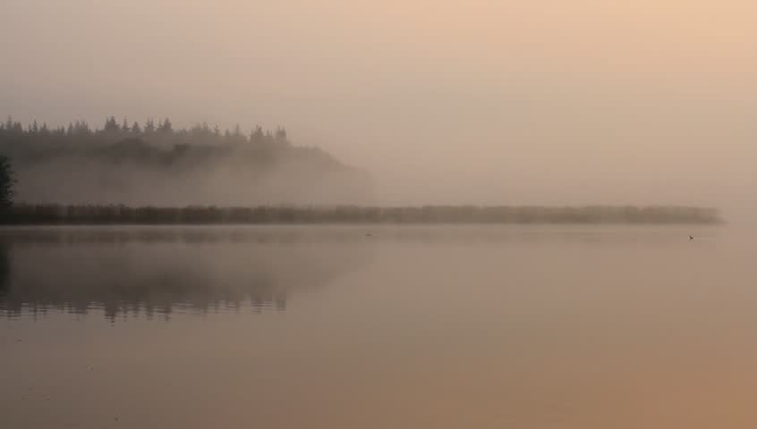 Early morning at a lake
