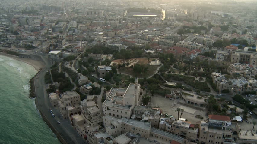 Aerial shot of Tel Aviv city