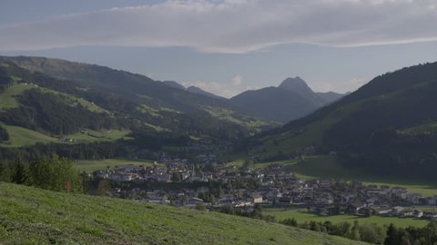 Austrian Village with Mountain S-log 2 for graiding