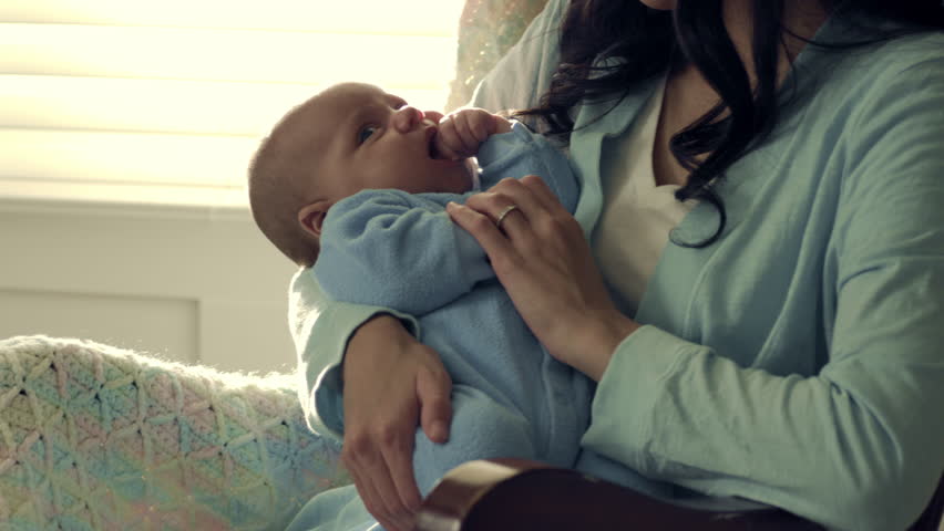 mother baby rocking chair Stock Footage Video (100% Royalty-free ...