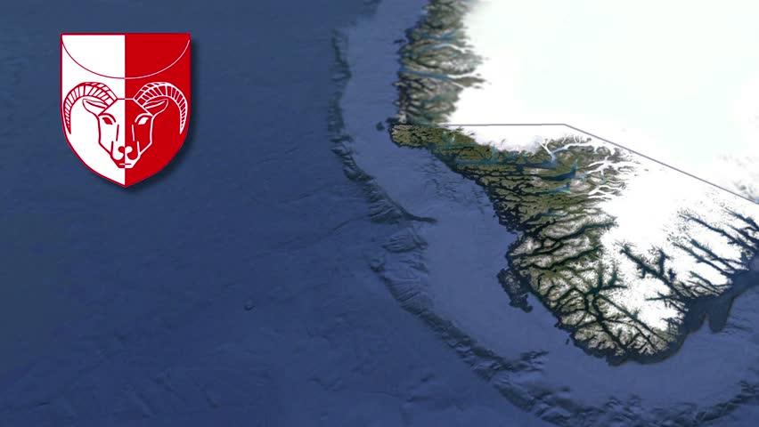 Kujalleq whit Coat of arms animation map
Administrative divisions of Greenland
