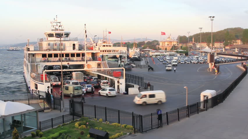 Departures from Sirkeci ferry port in Istanbul