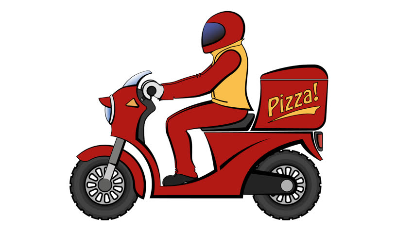 pizza delivery bike