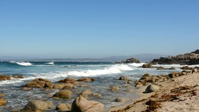 Rugged Beach along the coast of California near Monterey