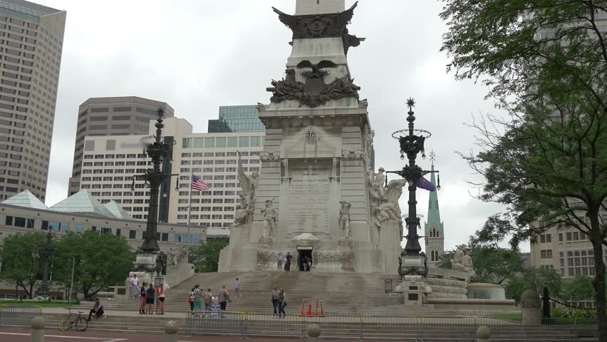 INDIANAPOLIS - CIRCA JULY, 2015: Soldiers’ and Sailors’ Monument circa July, 2015 in Indianapolis.