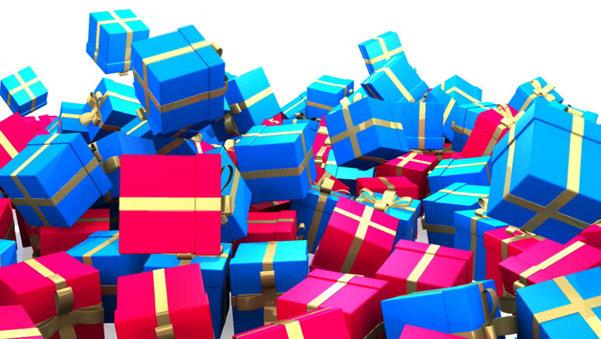 Presents, gifts fall (Second version). Comes with Alpha