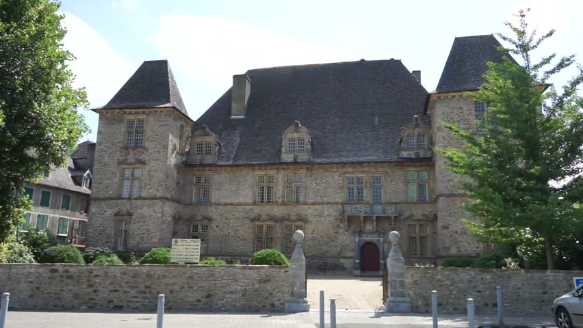 MAULEON, FRANCE - CIRCA JULY 2015 Castle Chateau d