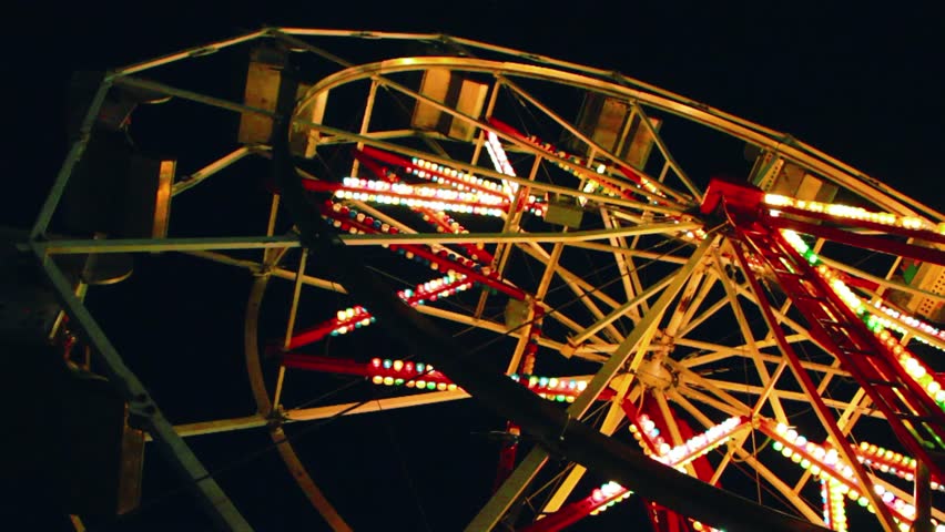 A large ferris wheel at the carnival