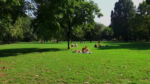 Munich Germany2010s People Sunbathe Naked English Stock Footage Video
