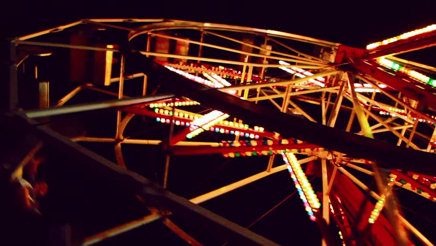 A carnival ferris wheel