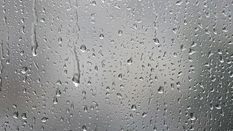 Rain drops against window