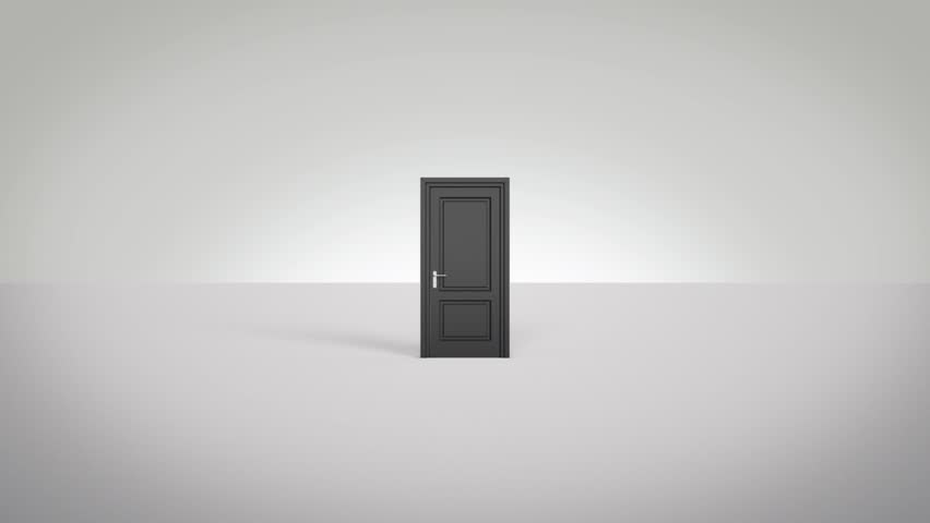 3d Opening Black Doors White Stock Footage Video 100 Royalty Free Shutterstock