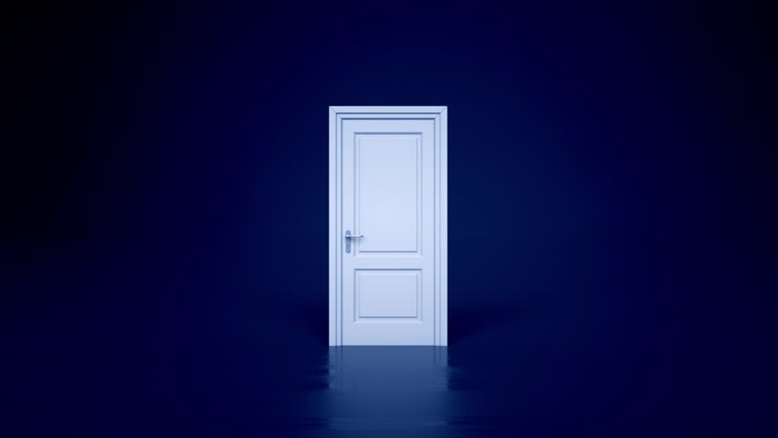 3d opening doors, real estate, background, light at the end Royalty-Free Stock Footage #12177872