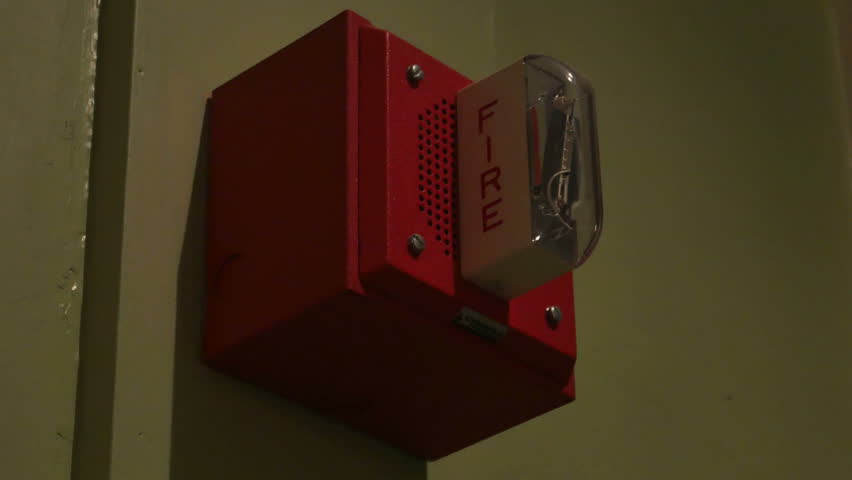 download red fire alarm on wall